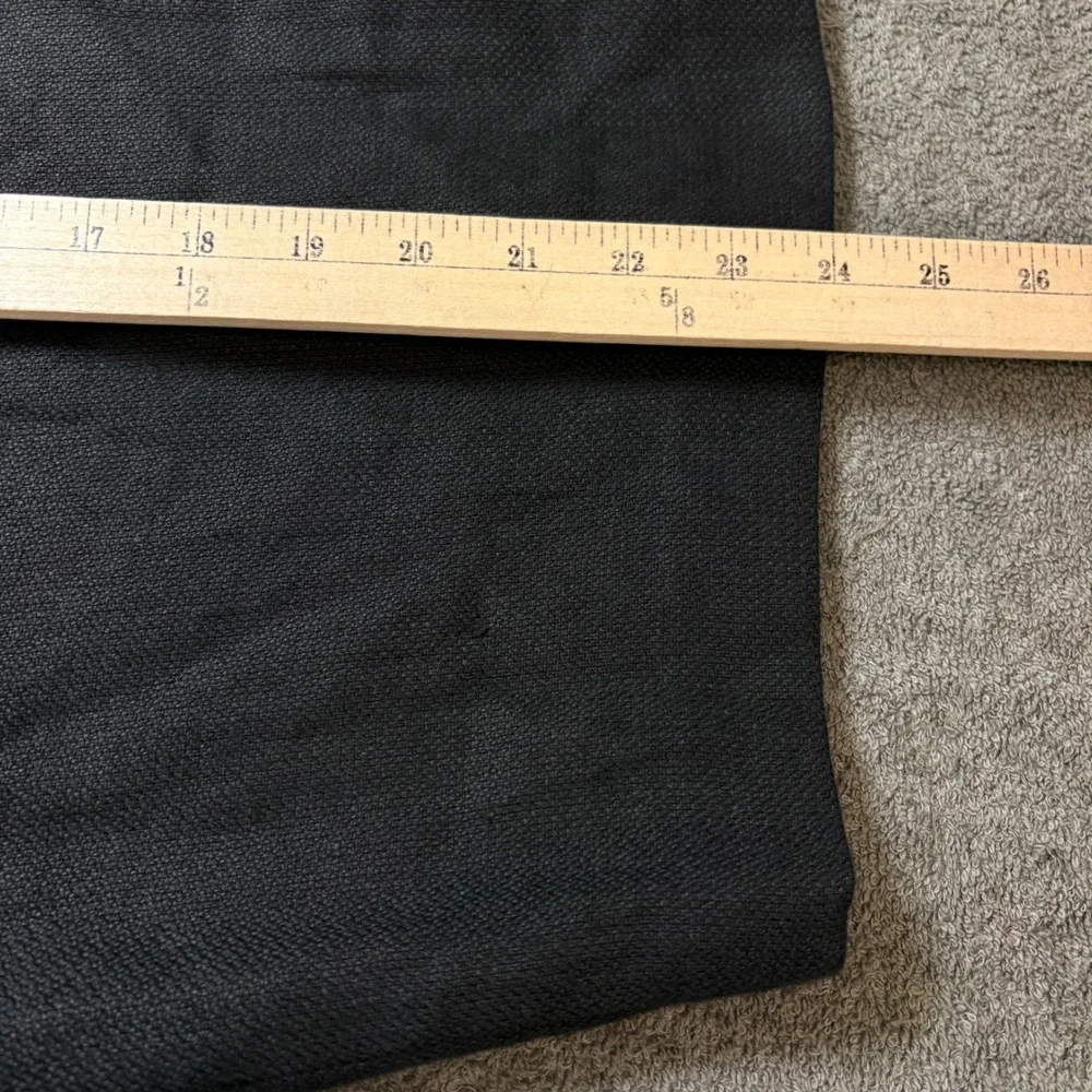 Lauren Ralph Lauren Pencil Skirt Womens 12 Black Fountainheal-F Linen Lined NEW